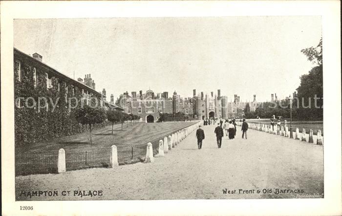 Richmond upon Thames Hampton Court Palace West Front and Old Barracks