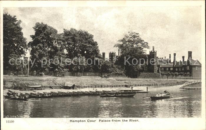 Richmond upon Thames Hampton Court Palace view from the River
