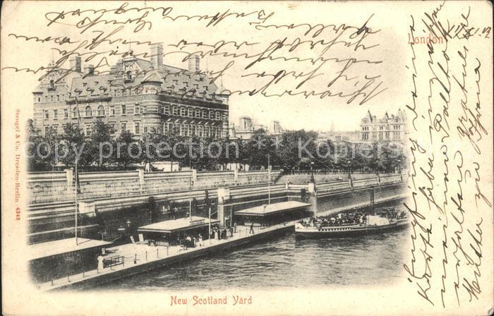 London New Scotland Yard Thames Boat
