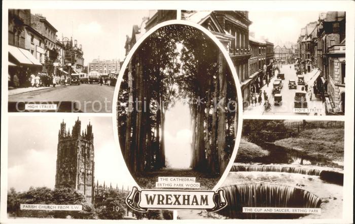 Wrexham High Street Hope Street Parish Church Cathedral Erthig Park Wood Exel Se