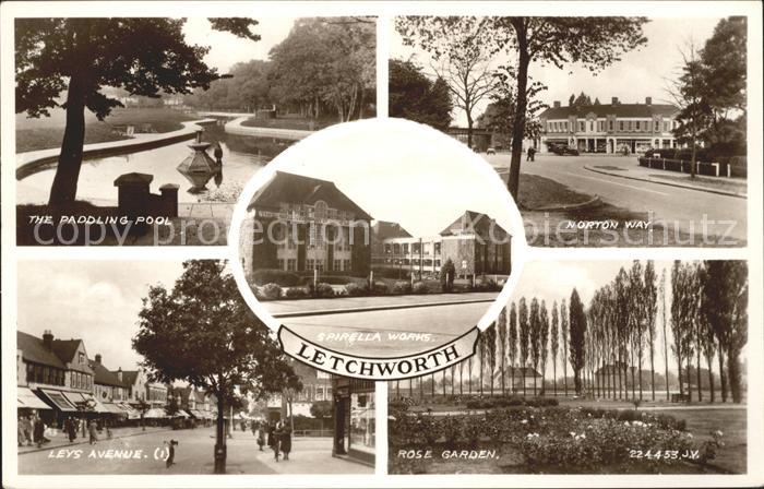 Letchworth North Hertfordshire Paddling Pool Norton Way Leys Avenue Rose Garden