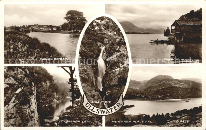 Ullswater Pooley Bridge Boat House Stybarrow Crag Aira Force Cascade Valentine's