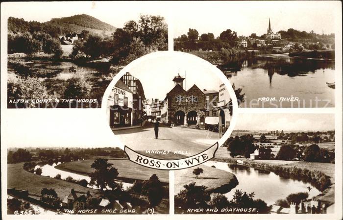Ross-on-Wye Herefordshire, County of Alton Court Woods Market Hall Horse Shoe Be