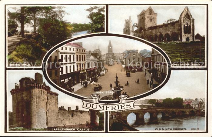 Dumfries Galloway Burns Walk Sweetheart Abbey Caerlaverock Castle Bridge High St