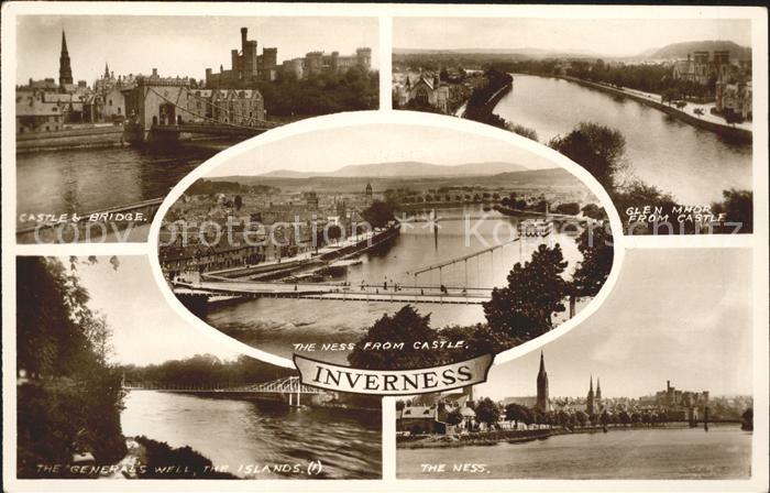 Inverness Highland Castle Bridge Glen Mhor The Ness Bridge Islands