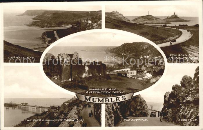 Mumbles Caswell Bay Mumbles Head Pier Train The Cutting Oystermouth Castle Valen