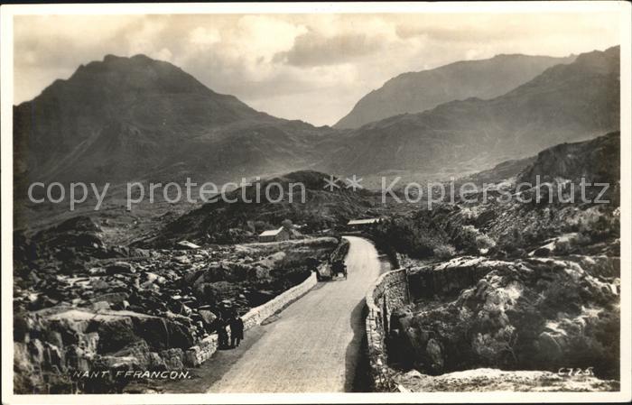 Gwynedd Wales Nant Ffrancon Pass National Park