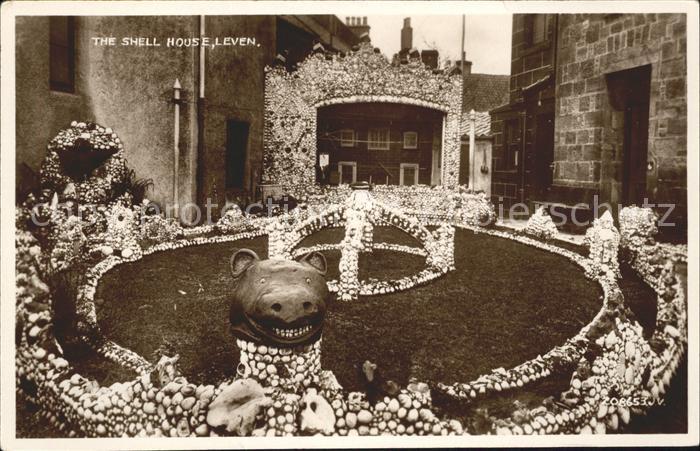 Leven The Shell House Valentine's Post Card
