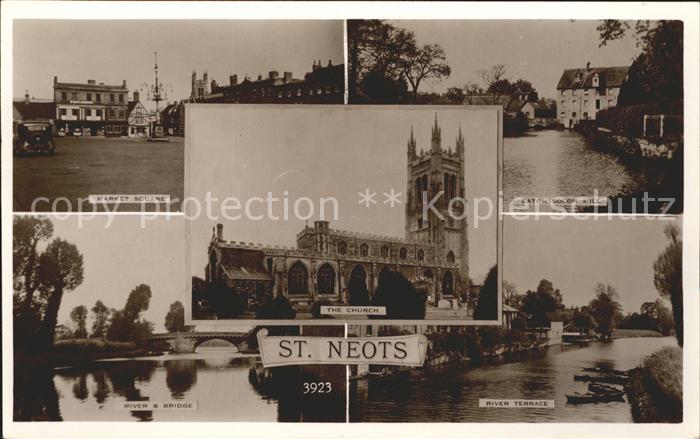 St Neots Eaton Socon Market Square Church Mill Bridge River Terrace