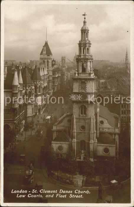 London St Clement Danes Church Law Courts Fleet Street