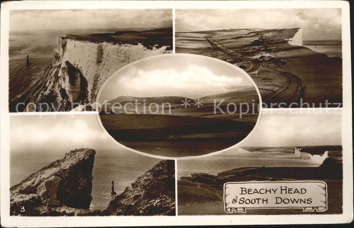 Eastbourne Sussex Beachy Head and South Downs Steilkueste Kreidefelsen