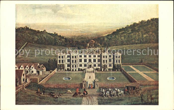 Warminster West Wiltshire Longleat House Painting by Jan Siberechts 1676 Kuenstl