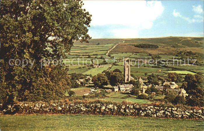 Widecombe in the Moor Panorama
