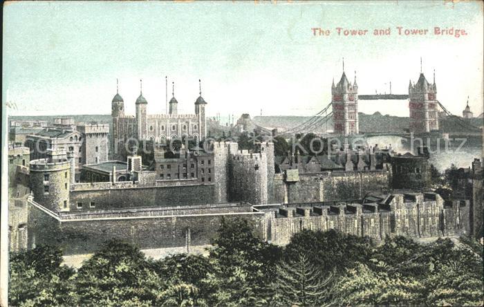 London The Tower and Tower Bridge