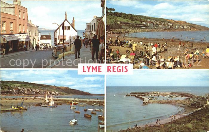 Lyme Regis Broad Street Beach Marine Parade Harbour The Cobb