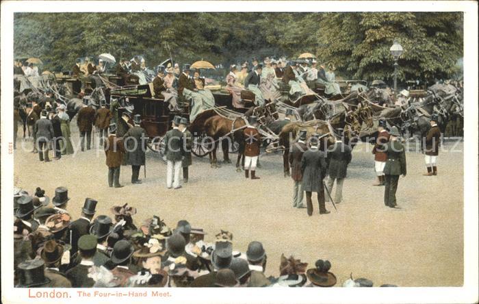 London The Four in Hand Meet in Hyde Park Pferdekutschen