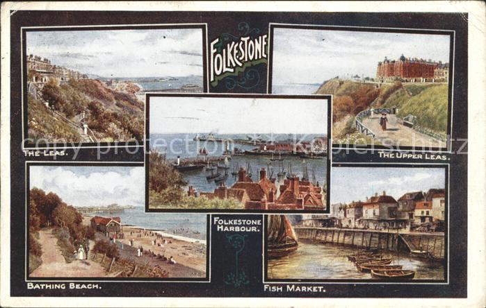 Folkestone The Leas Beach Fish Market Harbour