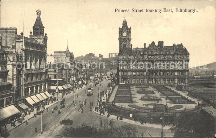 Edinburgh Scotland Princes Street looking East