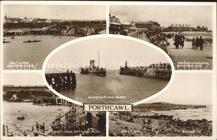 Porthcawl Salt Lake Boating Promenade New Pavilion Bay Harbour Pier Valentine's
