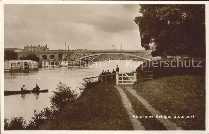 Stourport on Severn Bridge Valentine's Post Card