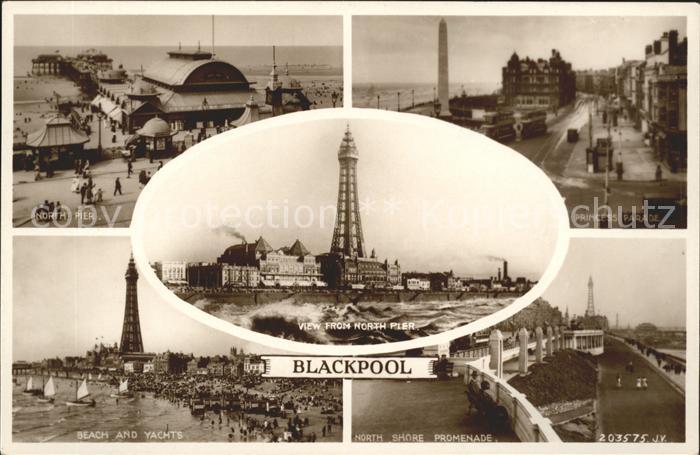 Blackpool Pier Princess Parade Beacht and Yachts Promenade