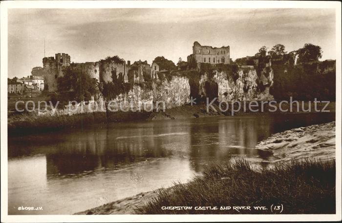 Chepstow Castle and River Wye Valentine's Post Card