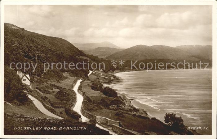Barmouth Dolgelley Road Mountains Valentine's Post Card