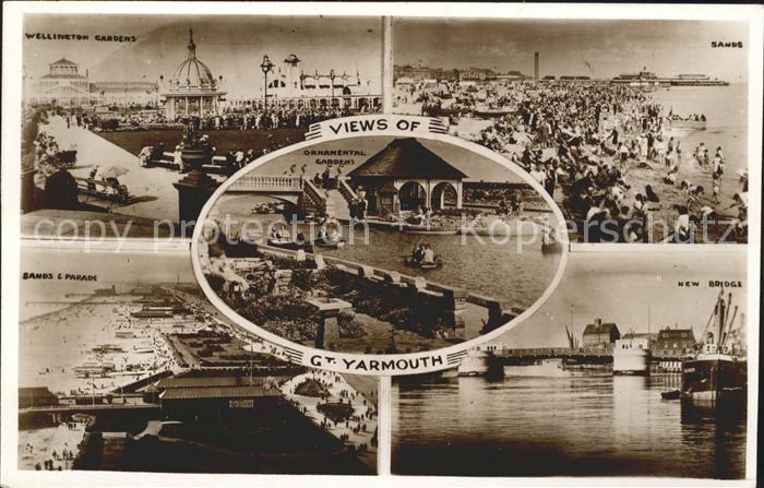 Great Yarmouth Wellington Gardens Sands Parade Bridge Ornamental Gardens
