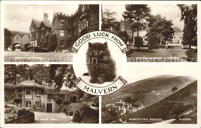 Malvern Worcestershire Abbey Gateway Winter Gardens Priory St Anns Well Worceste
