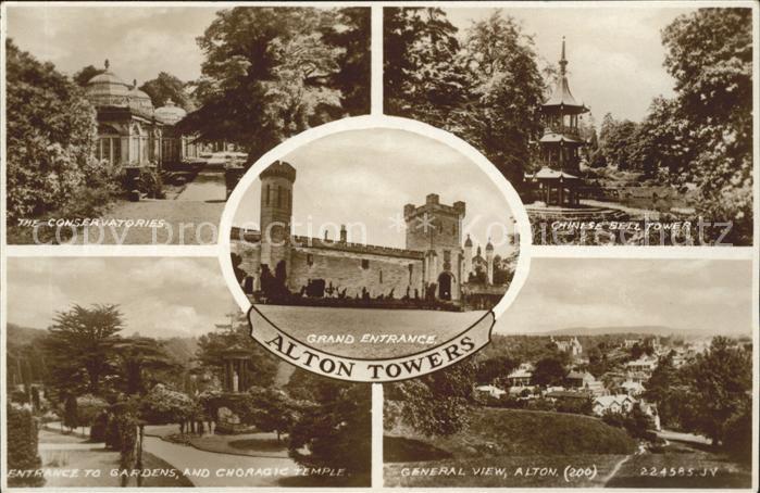 Alton Staffordshire Moorlands Alton Towers Conservatories Chinese Bell Tower Gar
