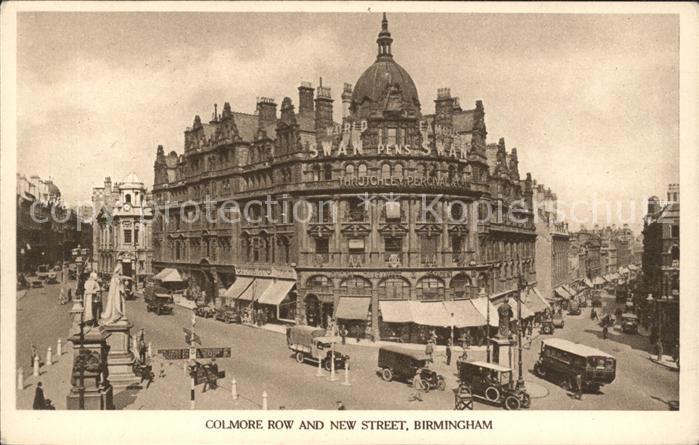 Birmingham Colmore Row and New Street Monument