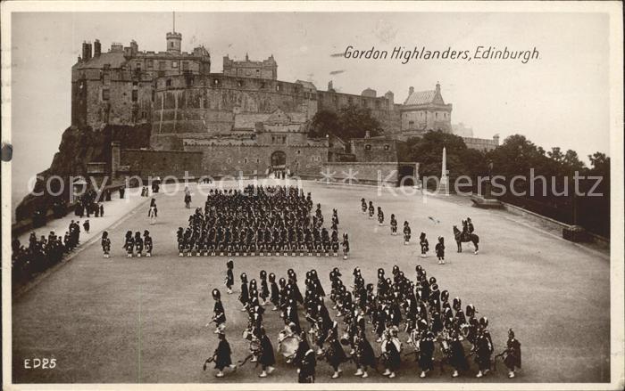 Edinburgh Scotland Gordon Highlanders Military Castle