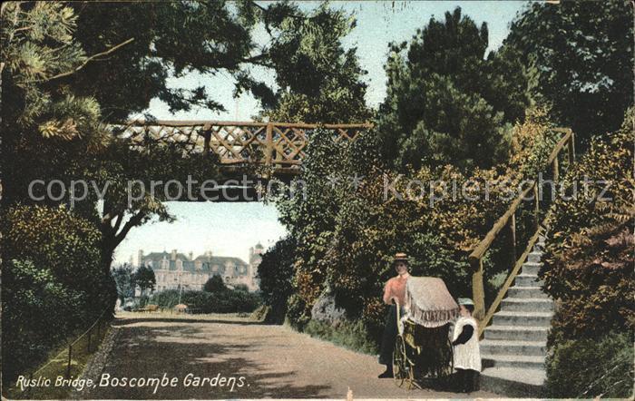 Boscombe Bournemouth Gardens Ruslic Bridge