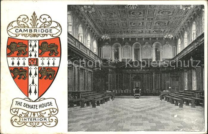Cambridge Cambridgeshire The Senate House Interior Wappen