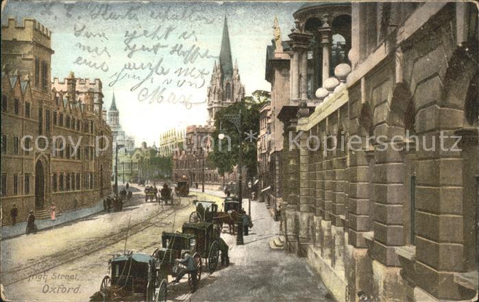 Oxford Oxfordshire High Street Pferdekutschen