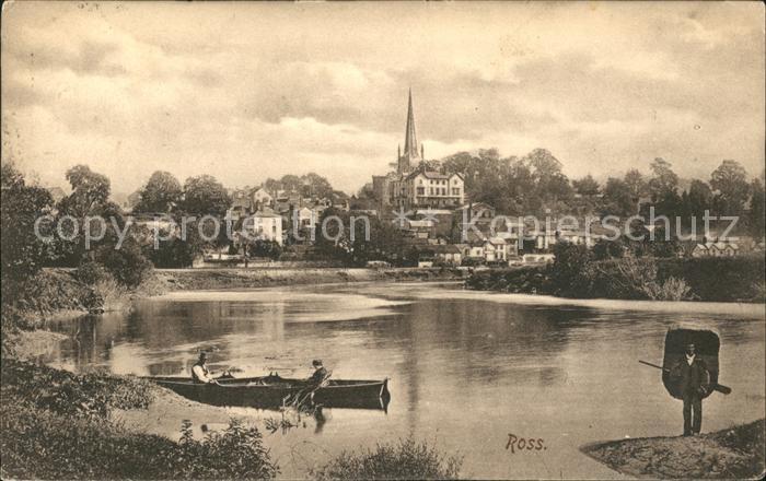 New Ross Wexford General view Church River Boat