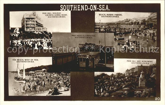 Southend-on-Sea Pier Hill Beach Marine Parade Monument