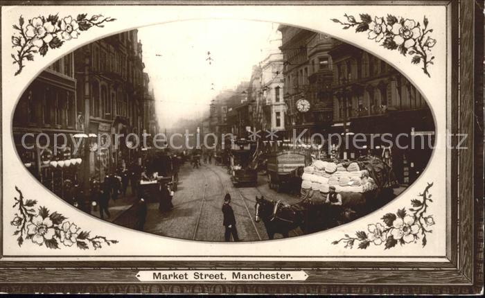 Manchester Market Street Rahmen Blumen