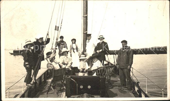 Dampfer Oceanliner Gruppenfoto Frankreich