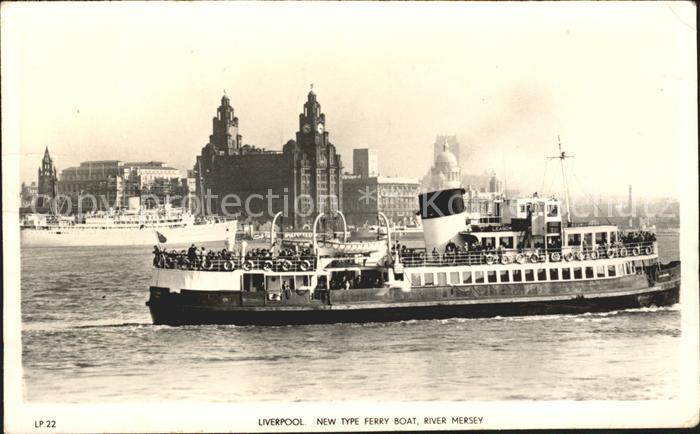 Dampfer Binnenschifffahrt Fährschiff Ferry Boat Liverpool River M