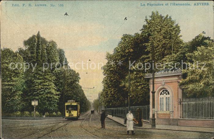 Strassenbahn Pepiniere et l Harmonie Anvers