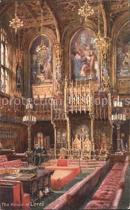 Verlag Tucks Oilette Nr. 7906 The House of Lords Charles E. Flower