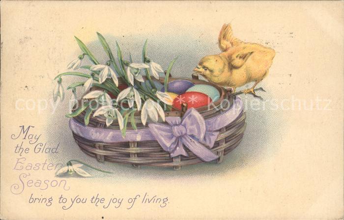 Ostern Easter Paques Küken Schneeglöckchen Ostereier Gedicht