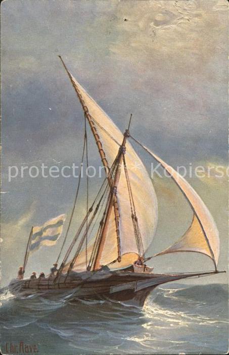 Segelschiffe Calabrische Schebecke Chr. Rave Marine-Galerie Nr. 272