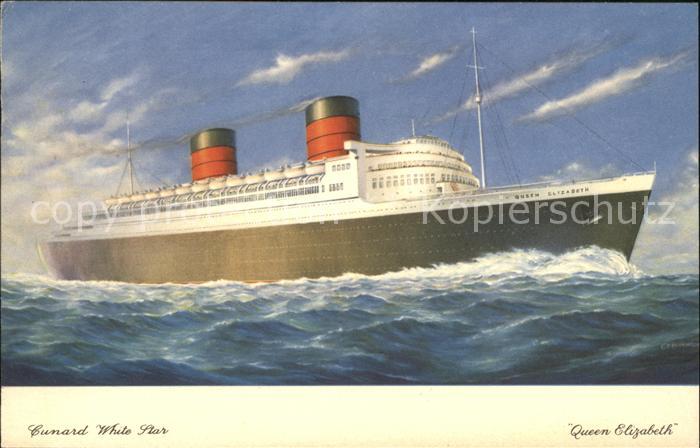 Dampfer Oceanliner Queen Elizabeth