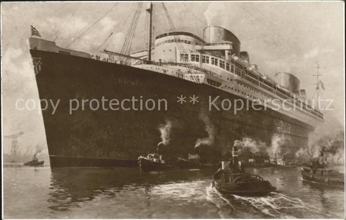 Dampfer Oceanliner Bremen