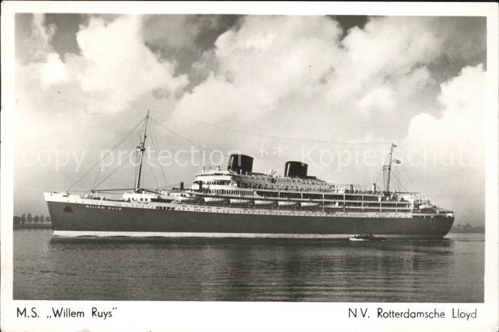 Dampfer Oceanliner M.S. Willem Ruys