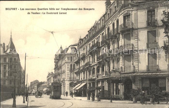 Strassenbahn Belfort Remparts de Vauban Le Boulevard