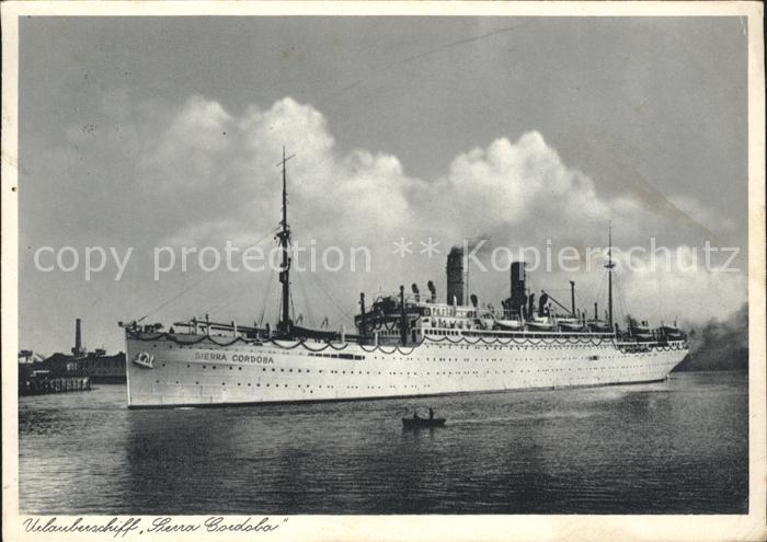 Dampfer Oceanliner Sierra Cordoba