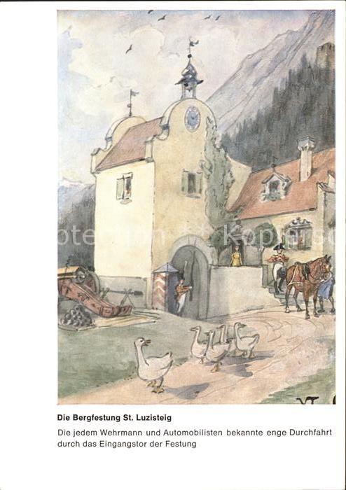 Tobler Viktor V.T. Die Bergfestung St. Luzisteig Nr. 6 Gaense Pferd